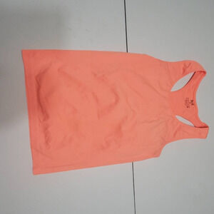 Profit Seemless Womens Tank Top Coral Racerback Scoop Neck M
